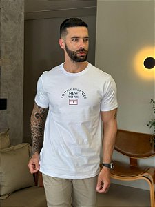 CAMISETA MASCULINA TOMMY HILFIGER NEW YORK - BRANCO