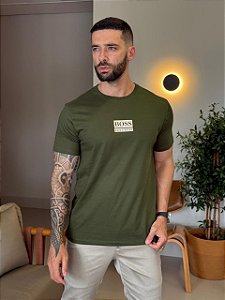 CAMISETA MASCULINA BOSS HUGO BOSS - VERDE MILITAR
