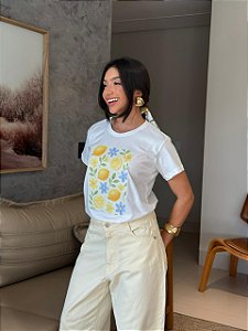 T-SHIRT DTF LIMÃO SICILIANO - OFF WHITE