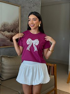 T-SHIRT DTF LAÇO RENDA - FRUTA SILVESTRE