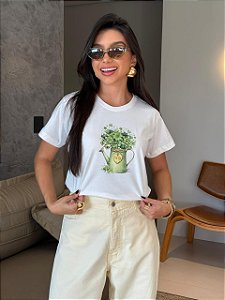 T-SHIRT DTF LUCKY - OFF WHITE