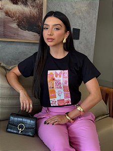 T-SHIRT DTF MORE AMOR POR FAVOR - PRETO