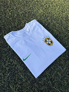 CAMISETA MASCULINA DTF BRASIL NEYMAR JR - BRANCO