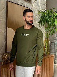 MOLETOM COLCCI STAY TRUE - VERDE MILITAR