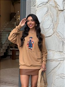 MOLETOM DTF POLO BEAR - BEGE