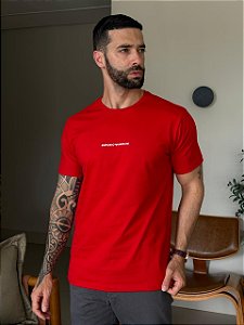 CAMISETA MASCULINA EMPORIO ARMANI - VERMELHO