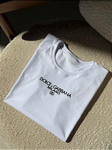 T-SHIRT DOLCE E GABANA MILANO - BRANCO