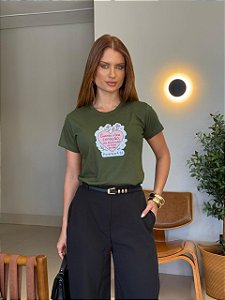 T-SHIRT DTF PROVÉRBIOS 4:23 - VERDE MILITAR