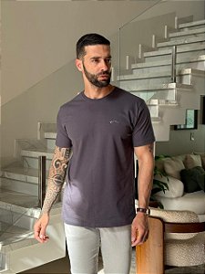 CAMISETA MASCULINA BOSS HUGO BOSS - CINZA ARDÓSIA