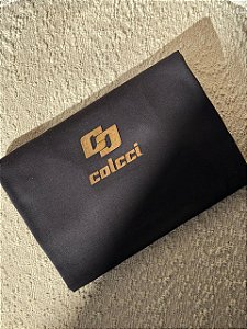 T-SHIRT COLCCI C/ FOIL HOLOGRÁFICO - PRETO