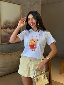T-SHIRT DTF THANKS GOD - BRANCO