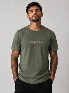 CAMISETA MASCULINA CALVIN KLEIN - FOLHA SECA