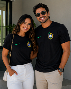 CAMISETA DRY FIT BRASIL UNISSEX - PRETO
