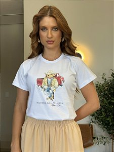 T-SHIRT DTF URSO RALPH LAUREN TEXANO - OFF WHITE