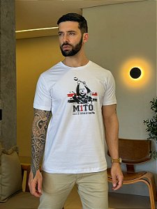 CAMISETA MASCULINA DTF ROGERIO CENI - BRANCO
