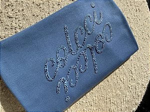 T-SHIRT COLCCI ESPELHADO - AZUL ESTIMADO