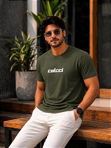 CAMISETA MASCULINA COLCCI - VERDE MILITAR