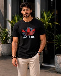 CAMISETA MASCULINA DTF ADIDAS LOS ANGELES - PRETO