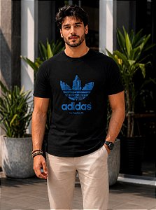 CAMISETA MASCULINA DTF ADIDAS LOS ANGELES - PRETO