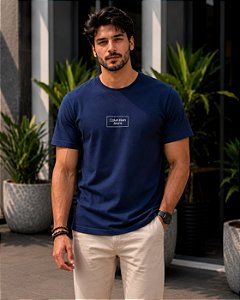 CAMISETA MASCULINA DTF CALVIN KLEIN JEANS - AZUL MARINHO