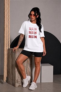 MAX TEE DTF RUN FOR YOUR MIND - BRANCO