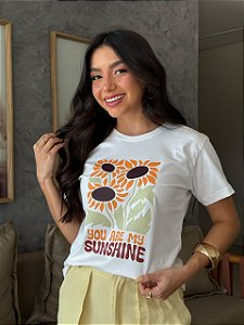 T-SHIRT DTF YOU ARE MY SUNSHINE - OFF WHITE