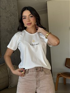 T-SHIRT DTF VALEI-ME SÃO JOSE - OFF WHITE