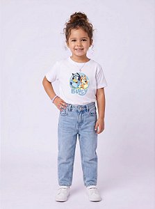 T-SHIRT INFANTIL DTF BLUEY - BRANCO
