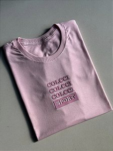 T-SHIRT COLCCI COLCCI COLCCI SPORT SOBRETOM - ROSA CLARO