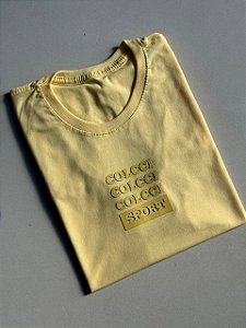 T-SHIRT COLCCI COLCCI COLCCI SPORT SOBRETOM - AMARELO MANTEIGA