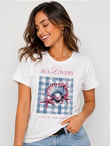 T-SHIRT DTF SEA LOVERS - OFF WHITE