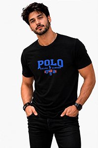 CAMISETA MASCULINA DTF POLO RALPH LAUREN USA - PRETO
