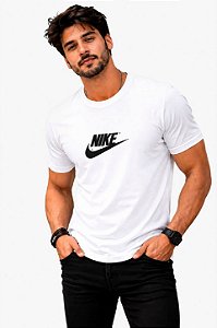 CAMISETA MASCULINA DTF SIMBOLO NIKE - BRANCO