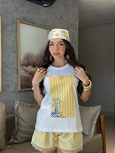 T-SHIRT DTF JARRO DE LIMÃO - OFF WHITE