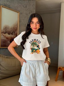 T-SHIRT DTF FARM RIO TUCANO PAISAGEM - OFF WHITE