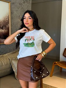 T-SHIRT DTF FARM RIO PAISAGEM RJ - BRANCO