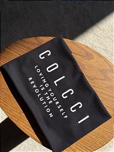 T-SHIRT COLCCI LOVING YOUR SELF - PRETO