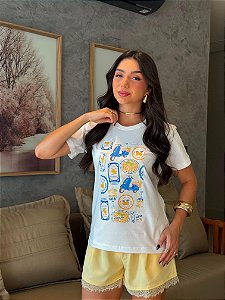 T-SHIRT DTF ITALIAN SUMMER - OFF WHITE