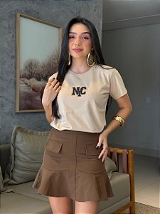 T-SHIRT DTF NYC APLICAÇÃO - BEGE DUNAS