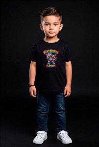 T-SHIRT INFANTIL DTF SIX SEVEN BRUH - PRETO