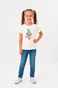 T-SHIRT INFANTIL DTF SWEET STRAWBERRY - OFF WHTE