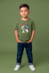 T-SHIRT INFANTIL DTF DINOSAUR EXPLORER - FOLHA SECA