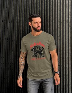CAMISETA MASCULINA DTF SALVATION - VERDE ORVALHO