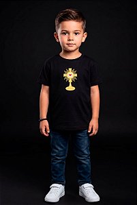 T-SHIRT INFANTIL DTF OSTENSORIO CARTOON - PRETO