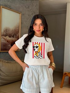 T-SHIRT DTF DALMATAS LISTRAS VERMELHAS