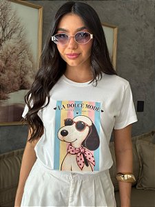 T-SHIRT DTF SNOPPY LA DOLCE MODE