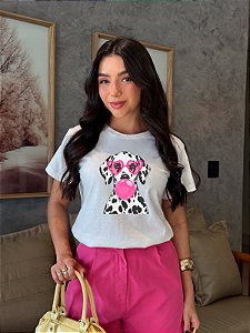T-SHIRT DTF DALMATA BOLA DE CHICLETE