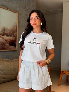 T-SHIRT DTF ODONTOLOGIA - BRANCO