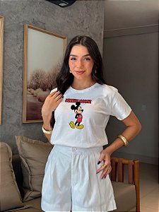 T-SHIRT DTF MICKEY MOUSE - BRANCO