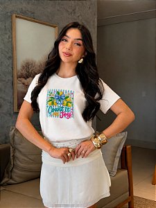 T-SHIRT DTF COUT IT ALL JOY - OFF WHITE